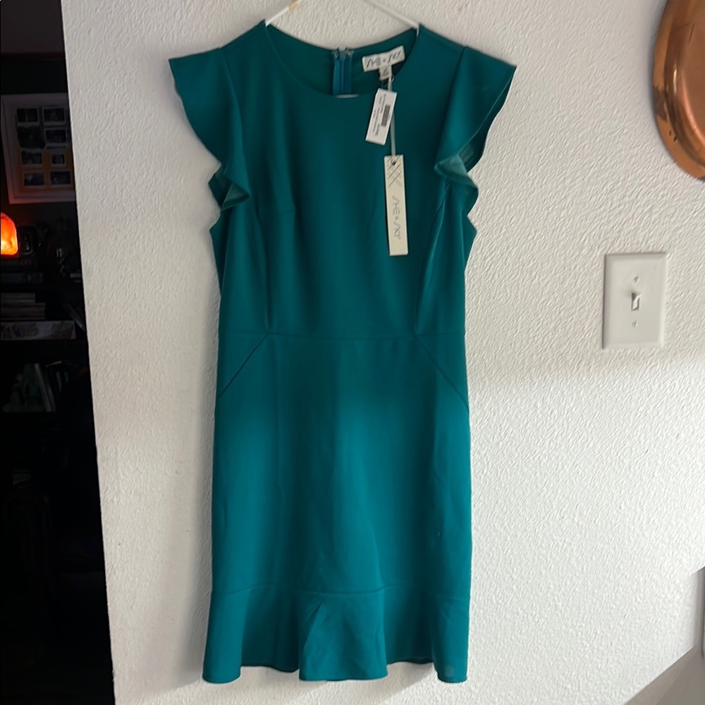 She + Sky Teal Dress